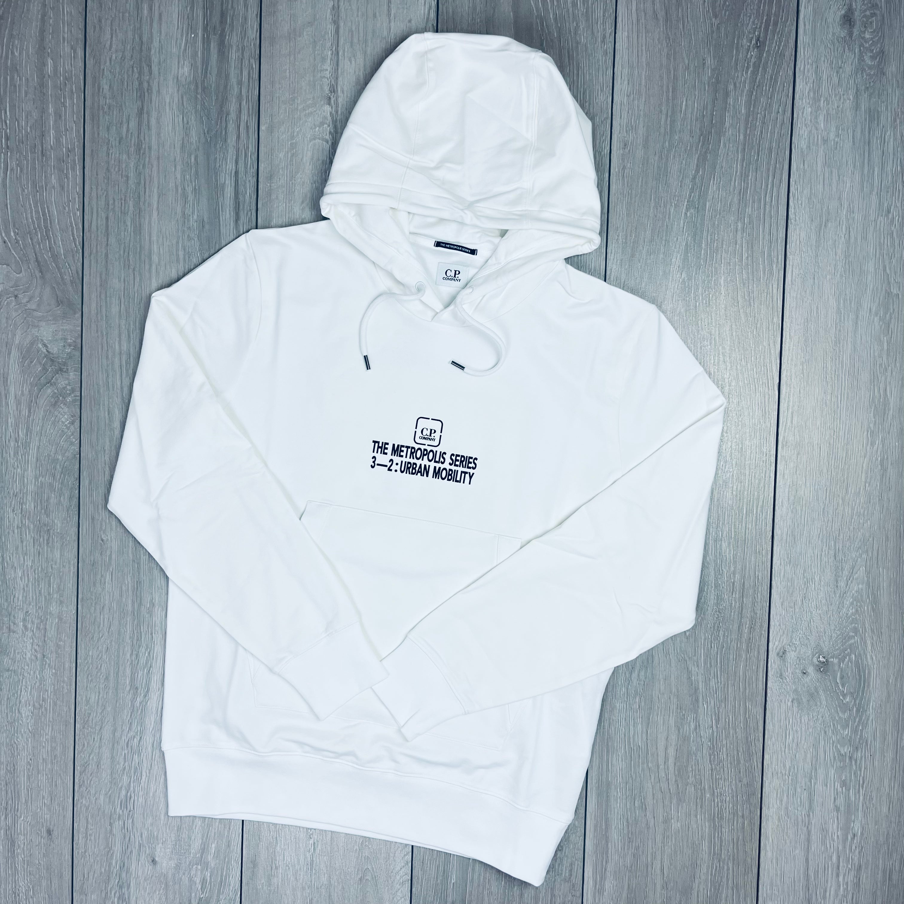 CP Company Metropolis Hoodie - White Ironleague