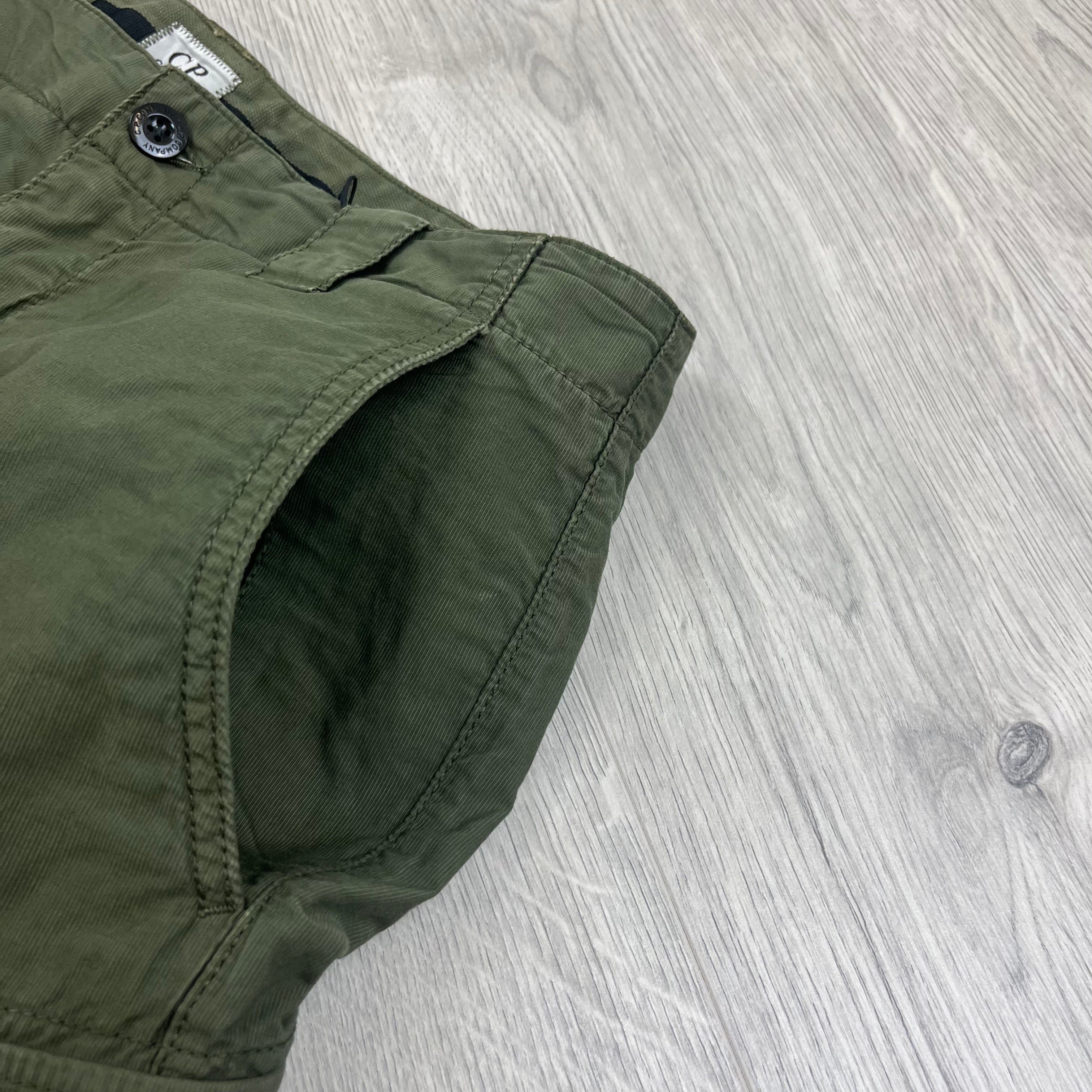 CP Company Cargo Shorts - Bronze Green Ironleague