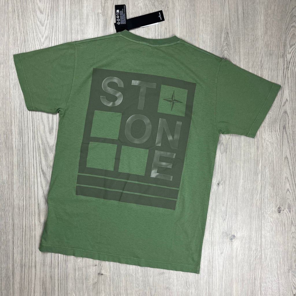 Stone Island Printed T-Shirt - Sage Green Ironleague
