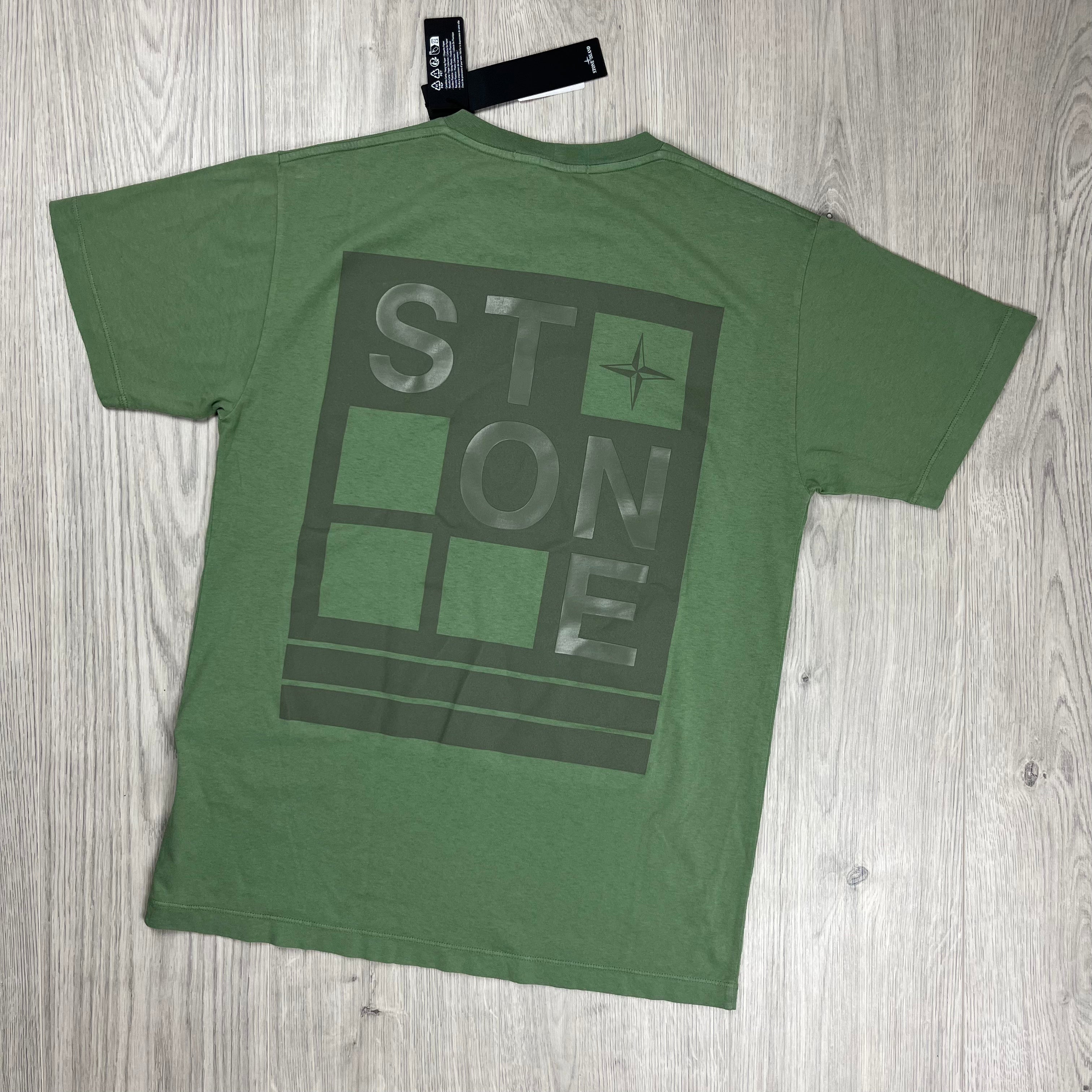 Stone Island Printed T-Shirt - Sage Green Ironleague