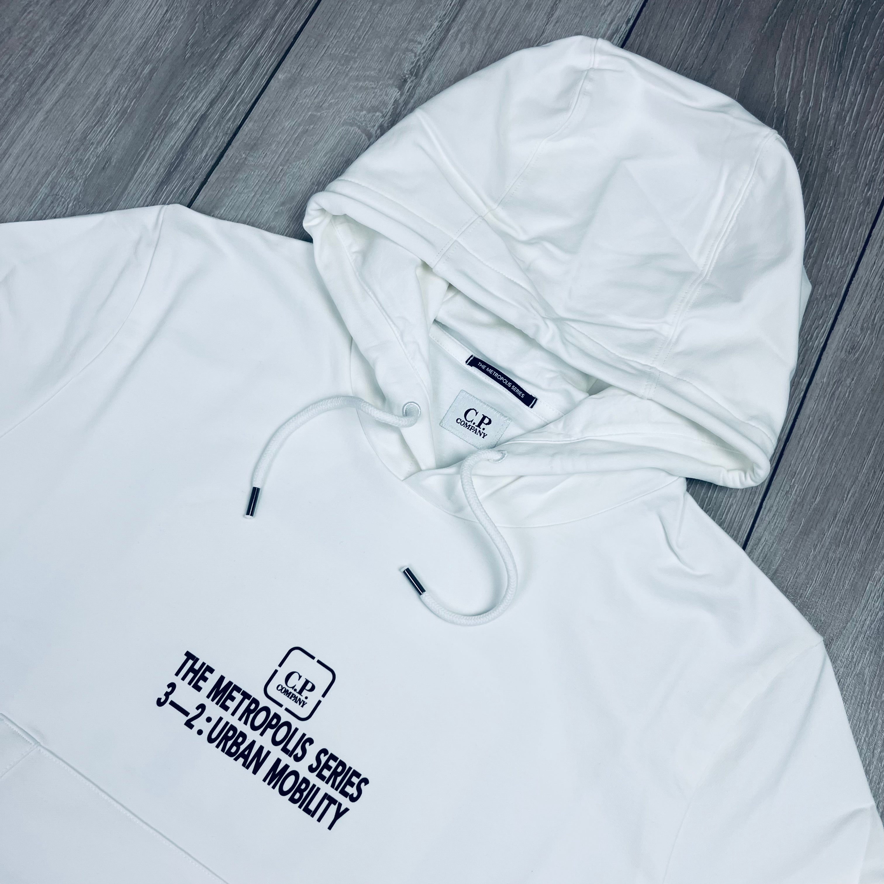 CP Company Metropolis Hoodie - White Ironleague