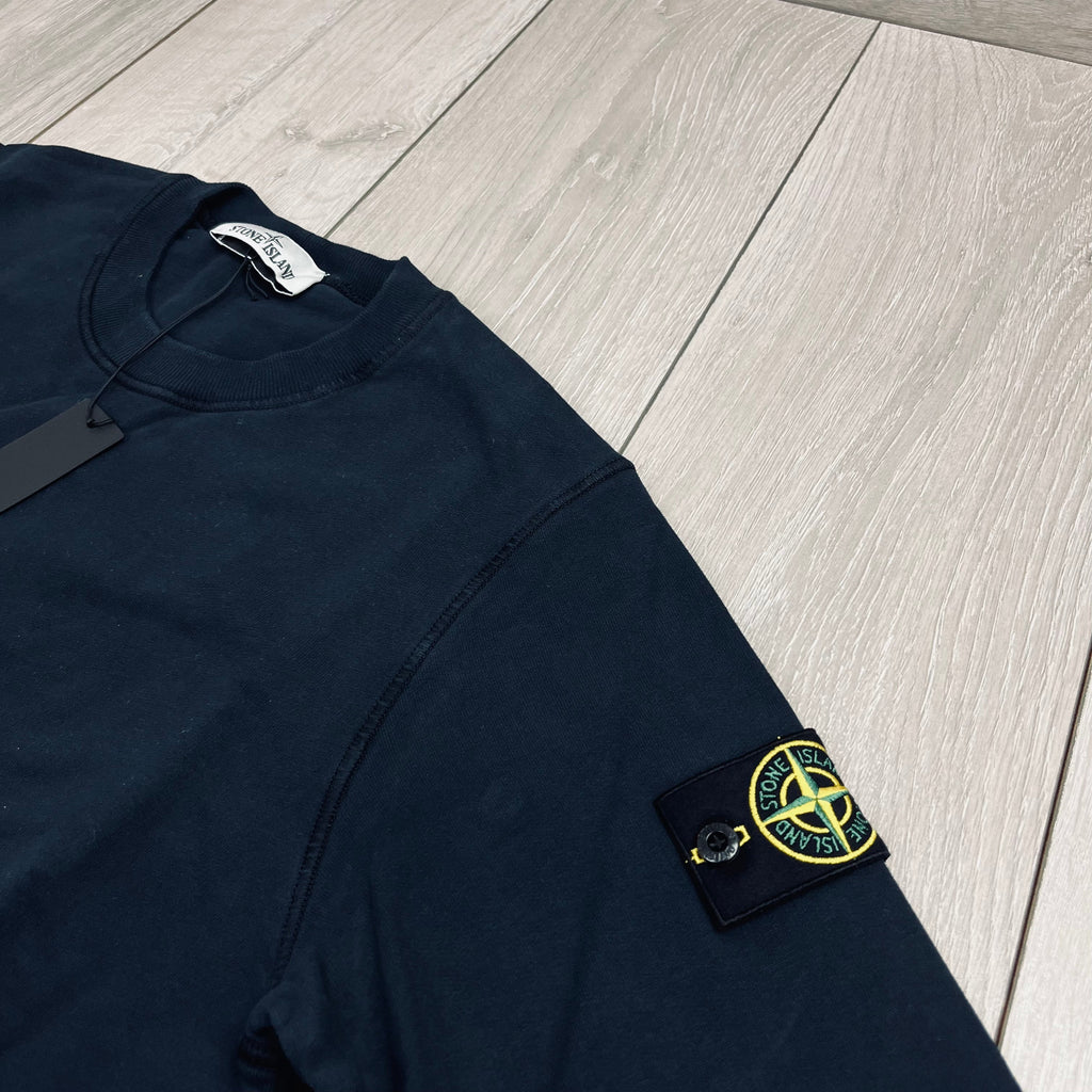 Stone Island Dyed Sweatshirt - Navy Ironleague