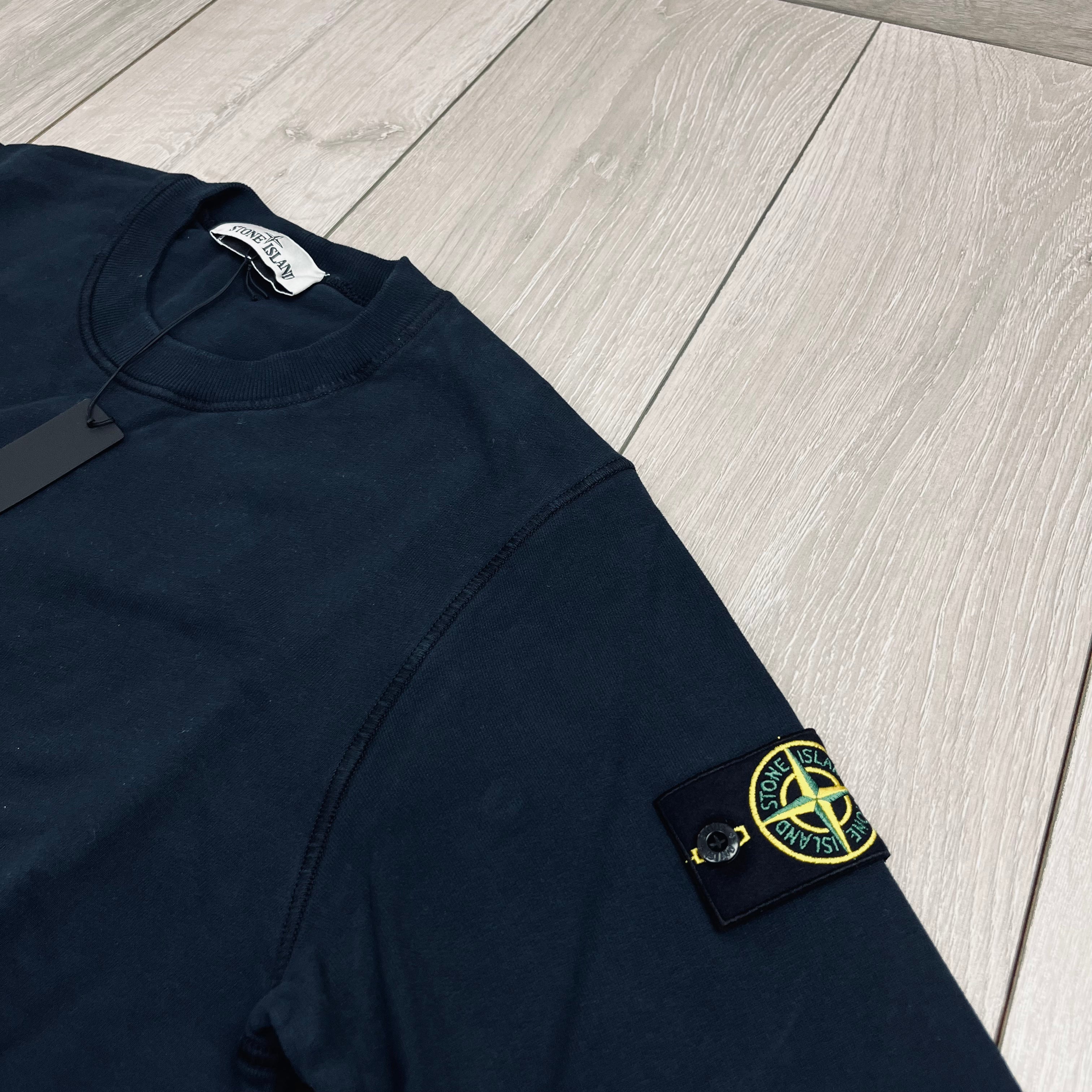 Stone Island Dyed Sweatshirt - Navy Ironleague