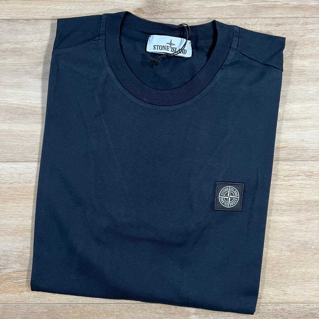 Stone Island Patch Logo T-Shirt in Navy Ironleague