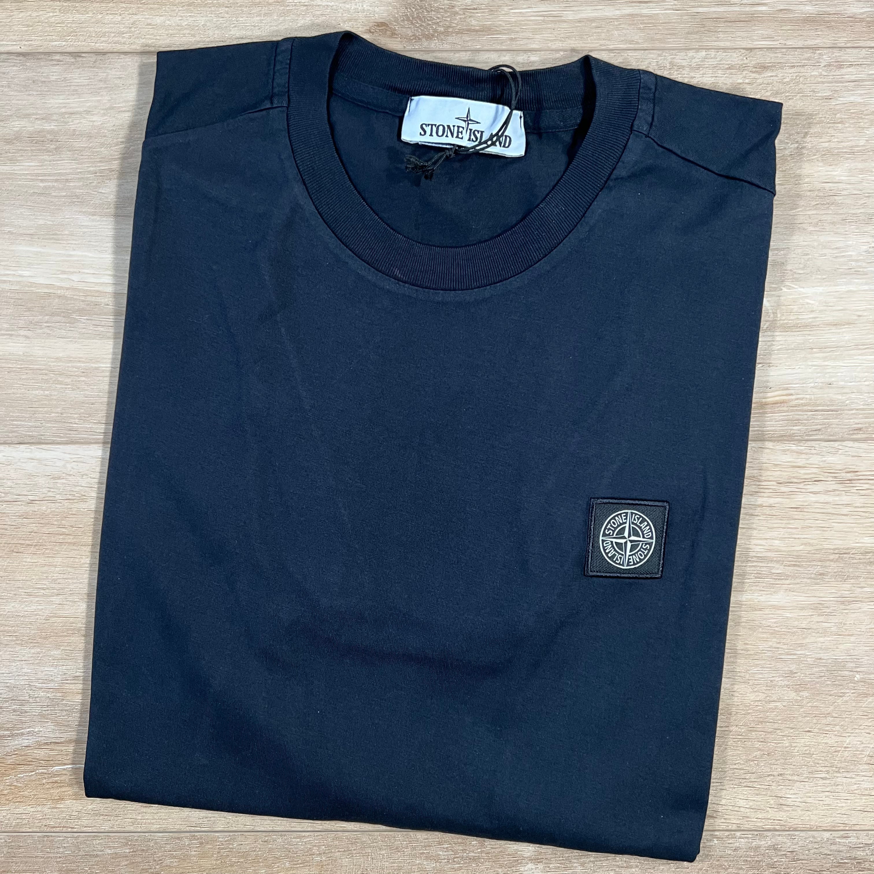 Stone Island Patch Logo T-Shirt in Navy Ironleague