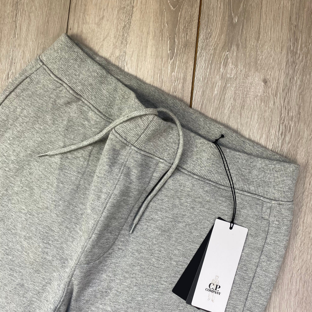 CP Company Raised Fleece Sweatpants - Grey Ironleague