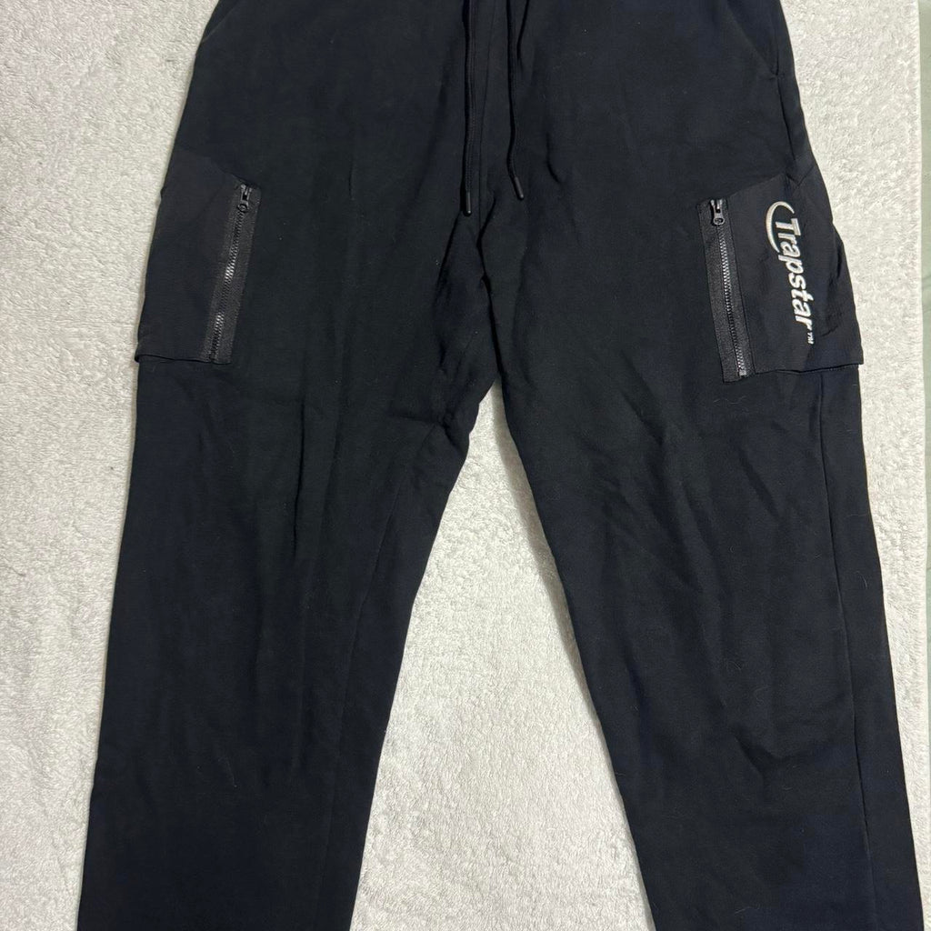 Trapstar Hyperdrive Pocket Tracksuit - Black/Grey Ironleague