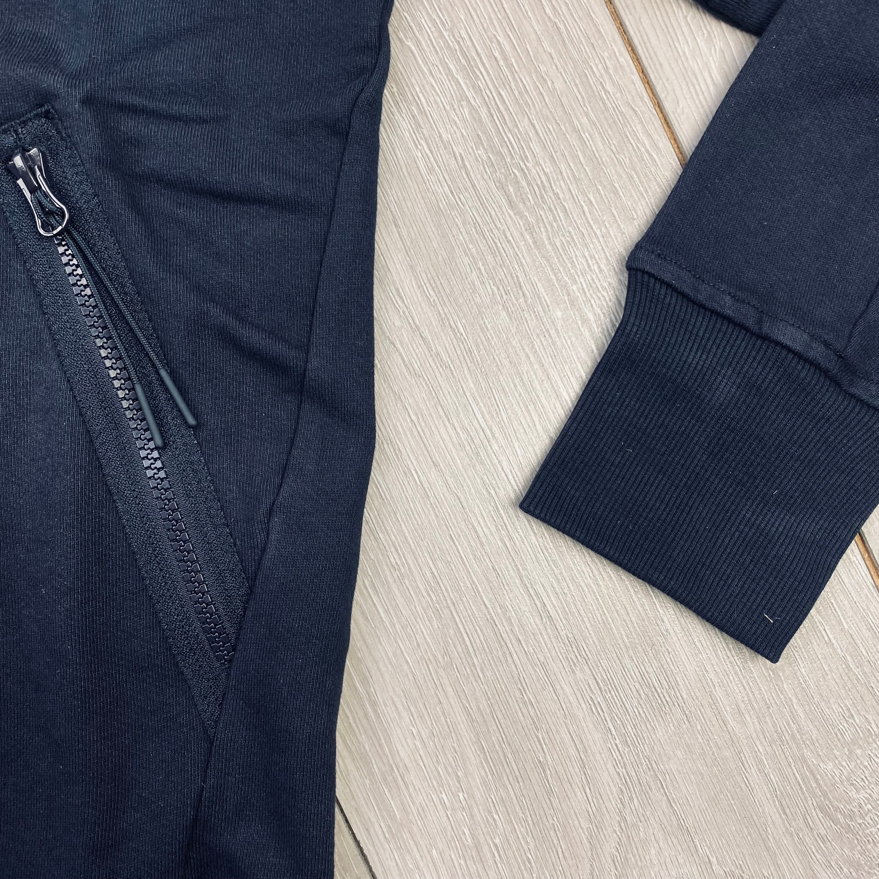 CP Company Raised Fleece Goggle Hoodie - Navy Ironleague