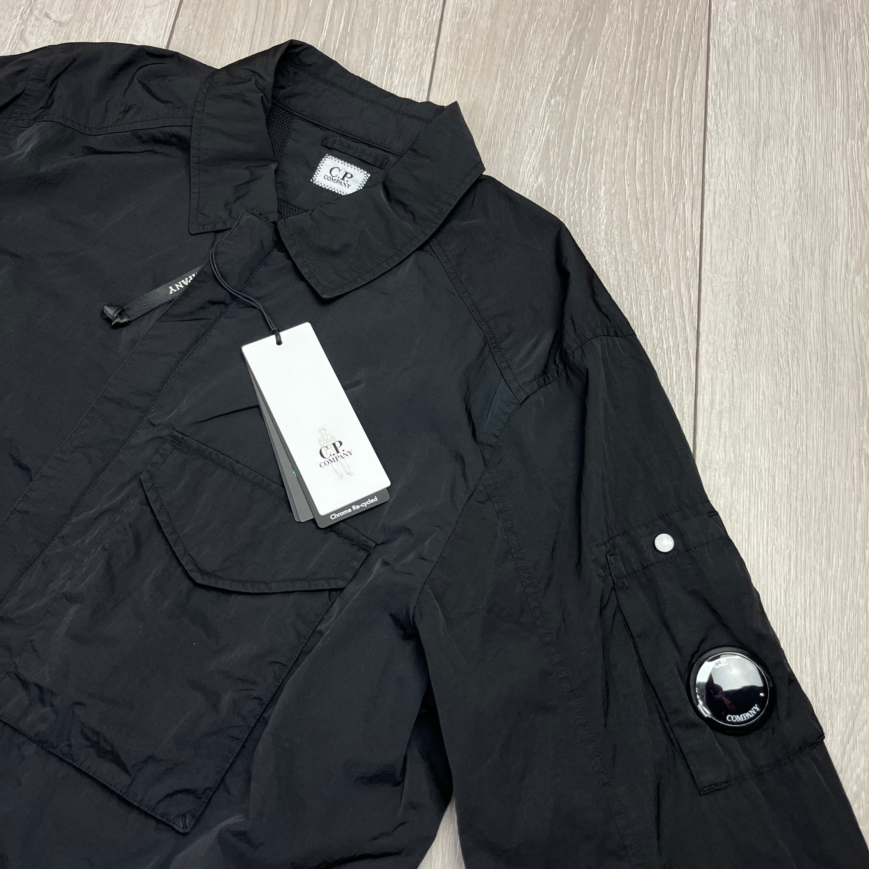CP Company Chrome Overshirt - Black Ironleague