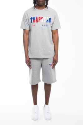 Trapstar Revolution Chenille Decoded Short Set - Black/White Ironleague