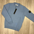 Stone Island Knit Sweatshirt - Mid Blue Ironleague