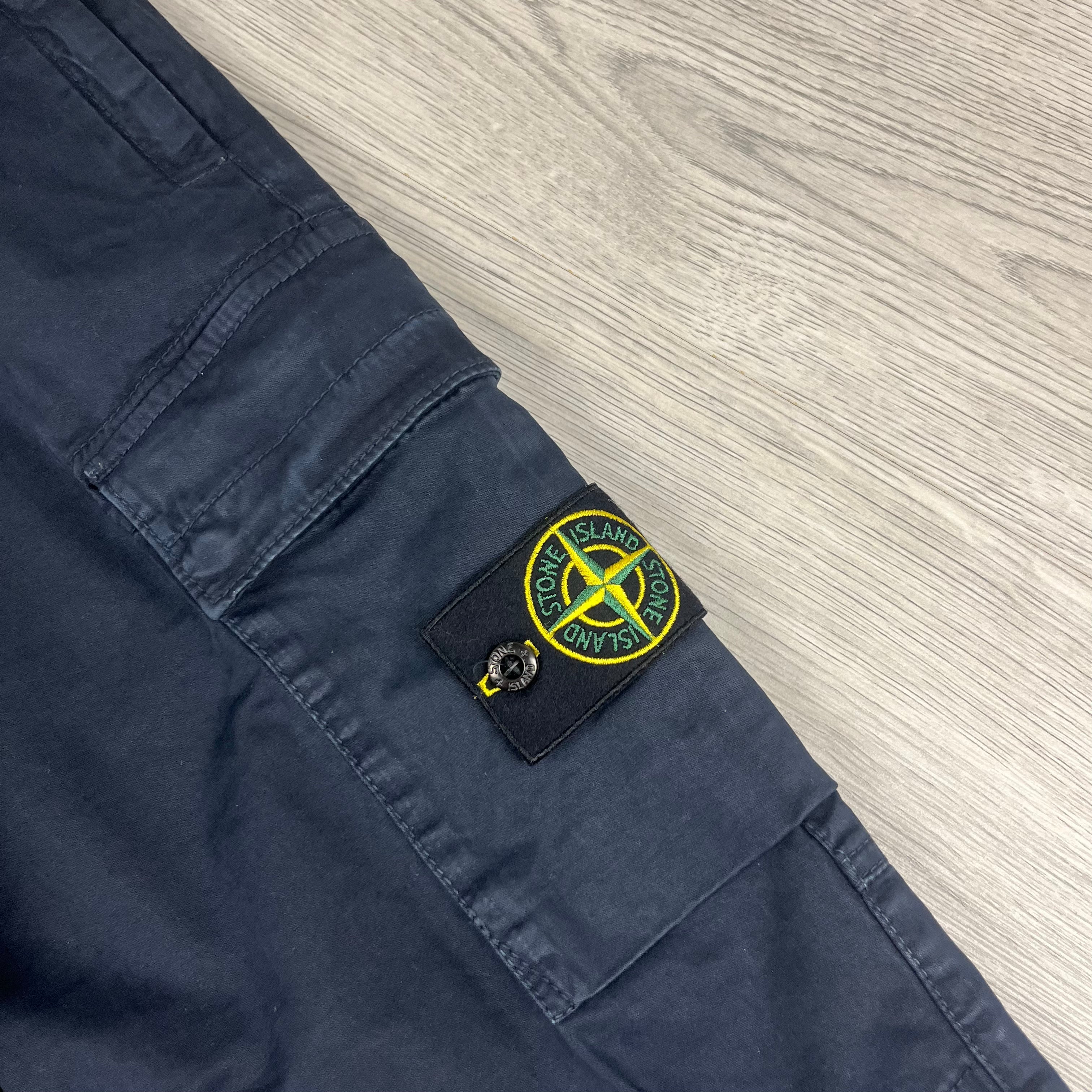 Stone Island Cargo Trousers - Navy Ironleague