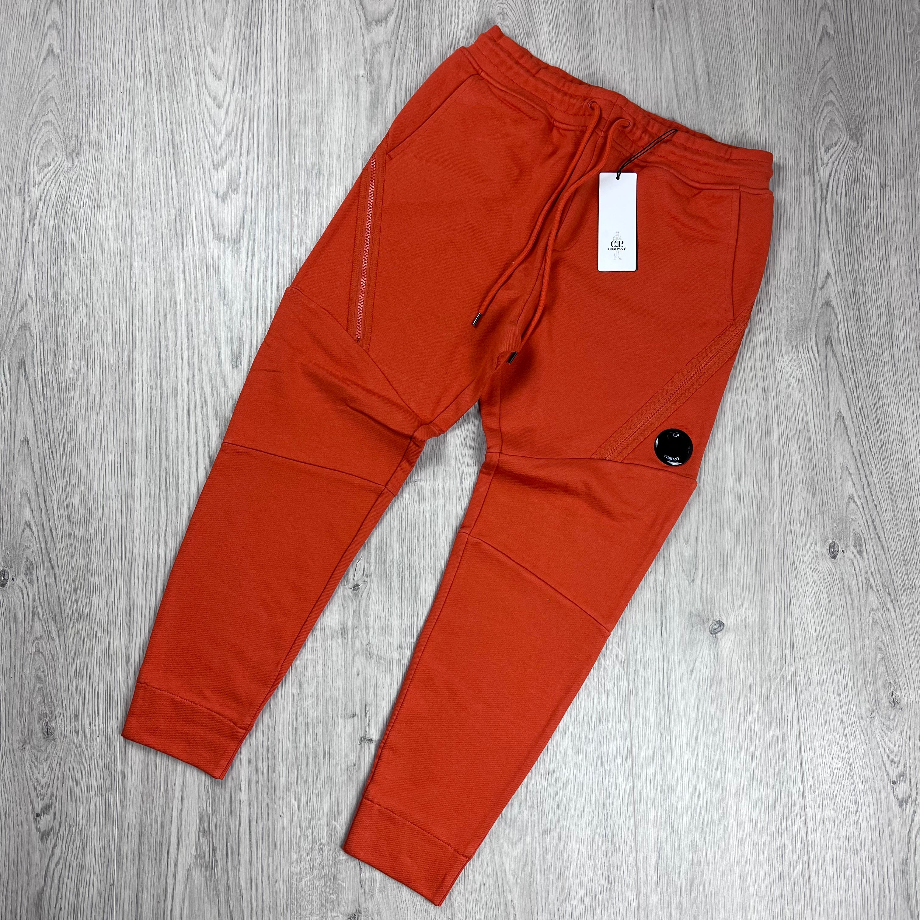 CP Company Raised Fleece Sweatpants - Pumpkin Ironleague