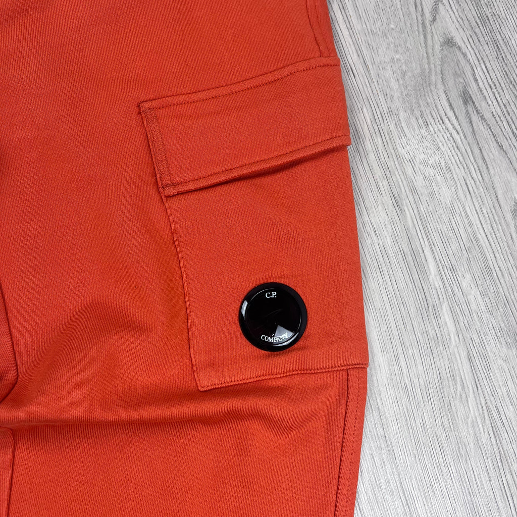 CP Company Raised Fleece Sweatpants - Pumpkin Ironleague