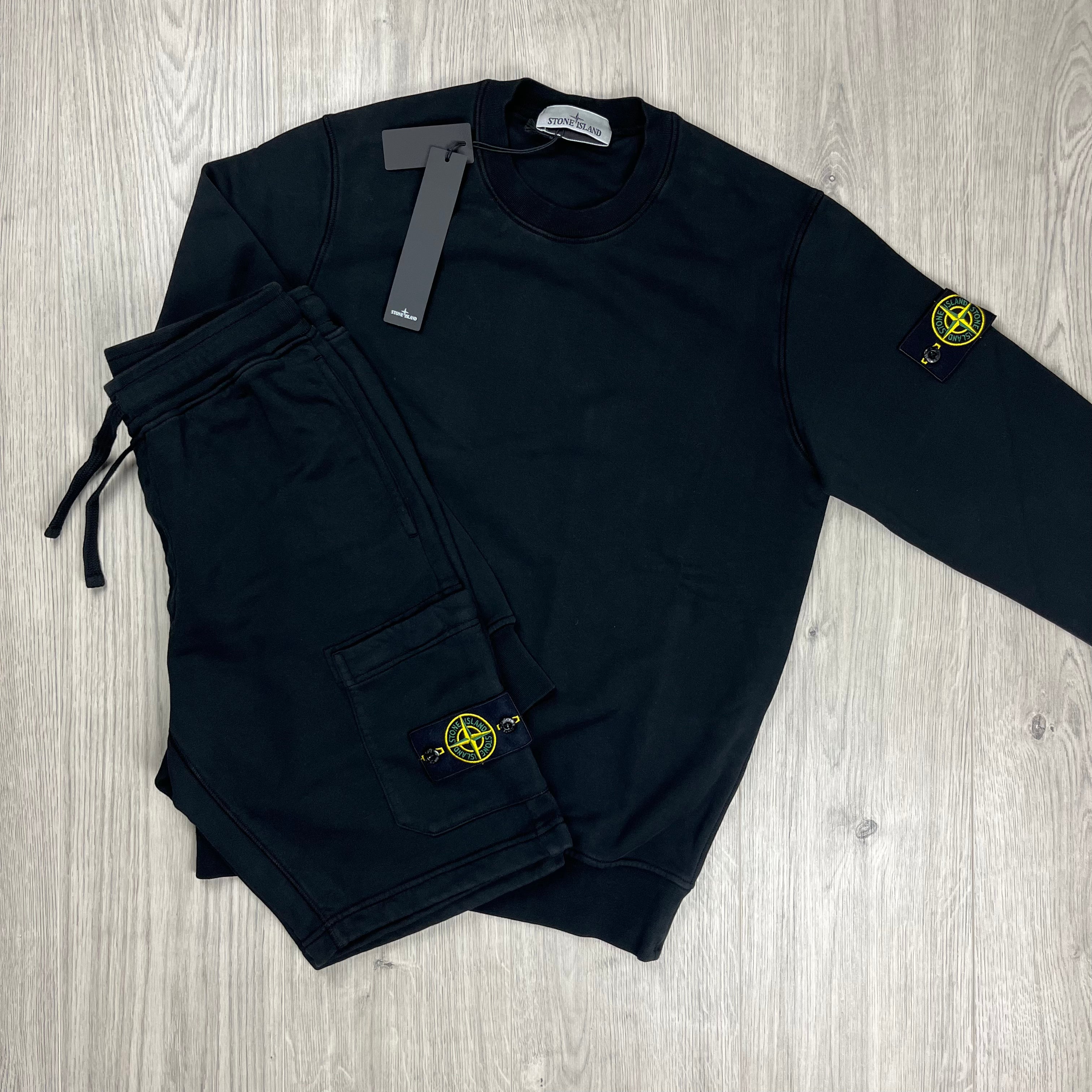 Stone Island Tracksuit - Black Ironleague
