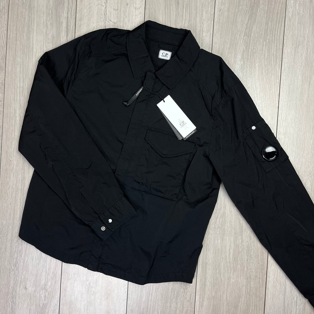 CP Company Chrome Overshirt - Black Ironleague