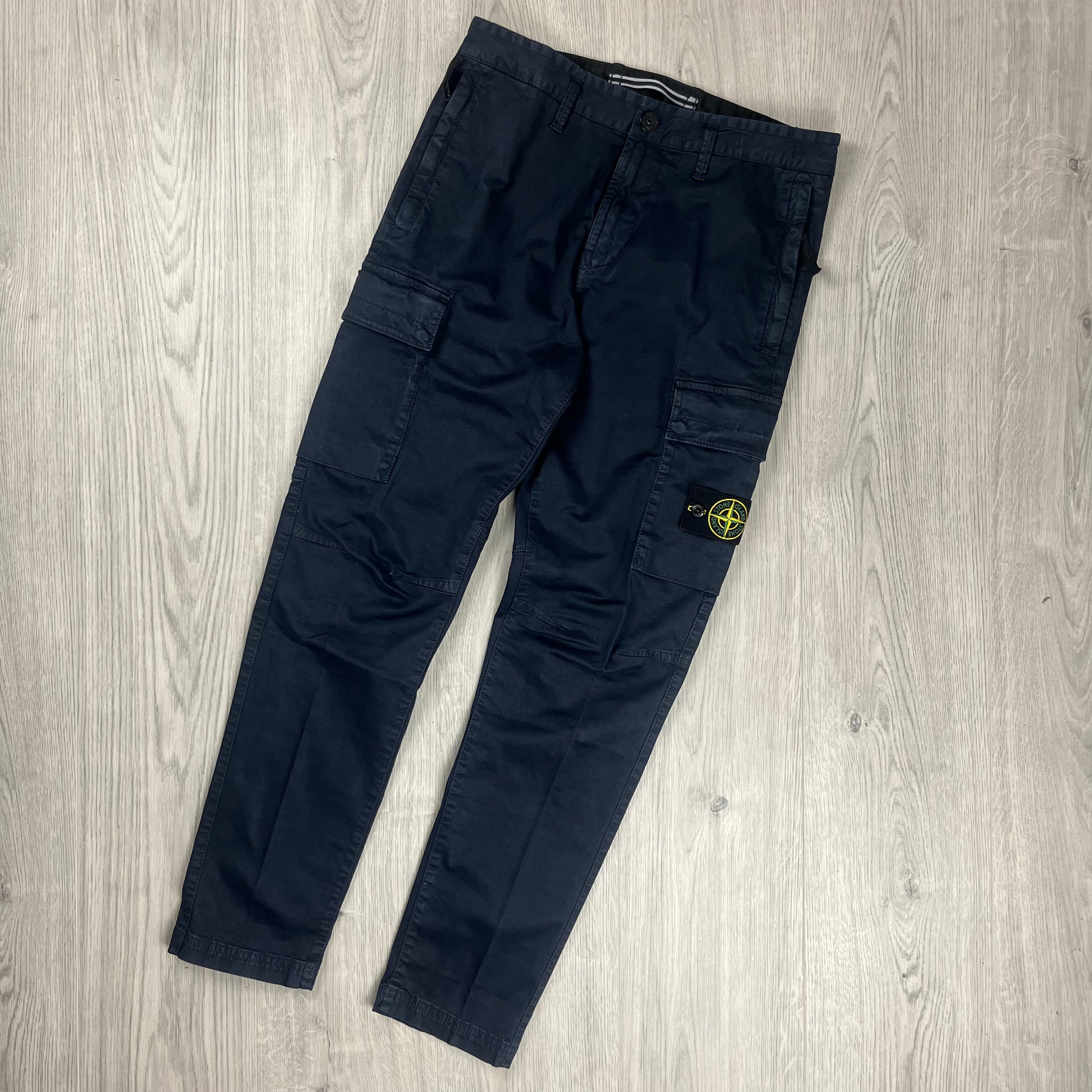 Stone Island Cargo Trousers - Navy Ironleague