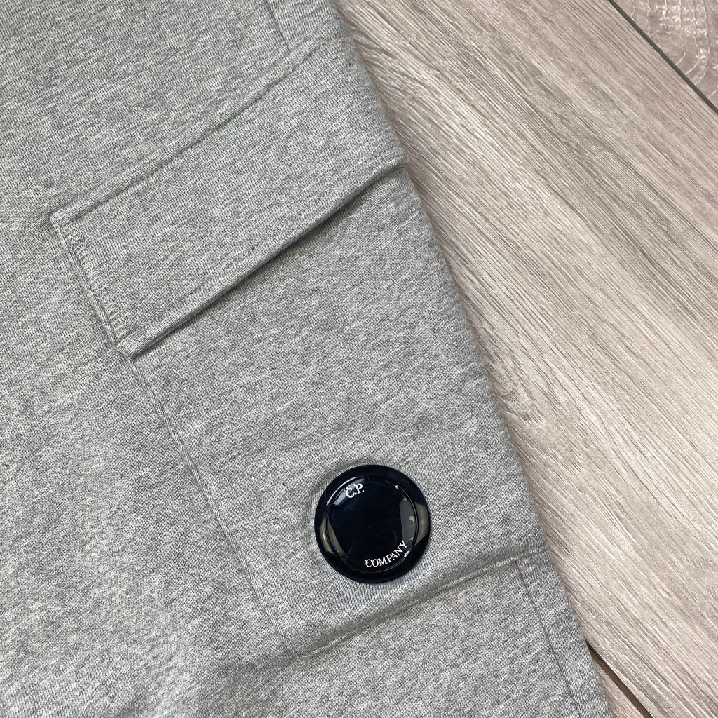 CP Company Raised Fleece Sweatpants - Grey Ironleague
