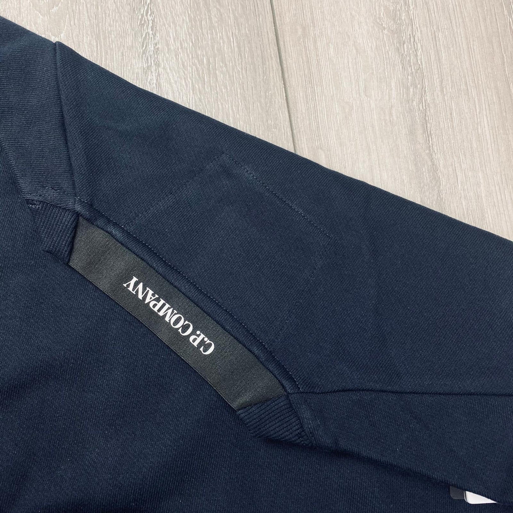 CP Company Raised Fleece Sweatshirt - Navy Ironleague