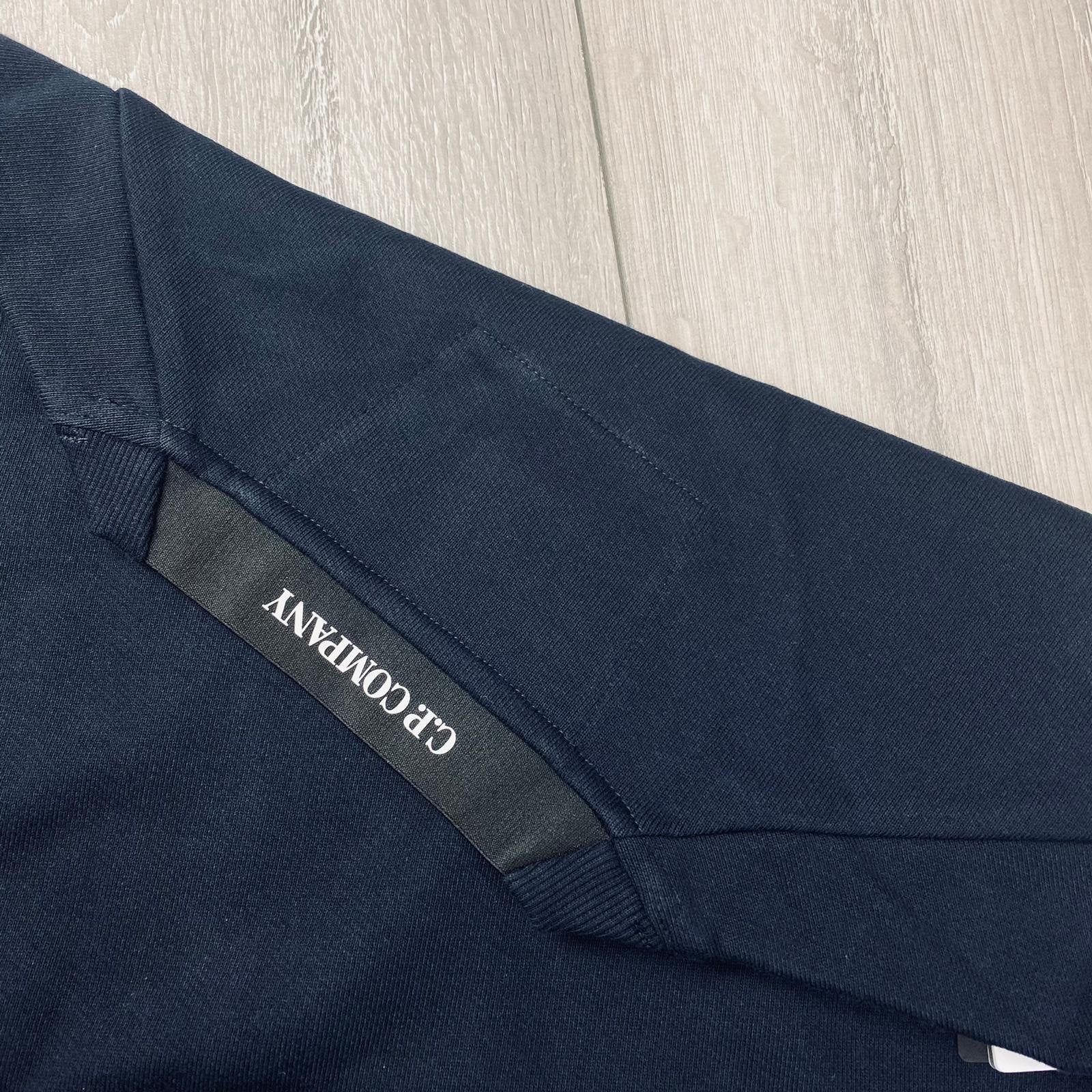 CP Company Raised Fleece Sweatshirt - Navy Ironleague