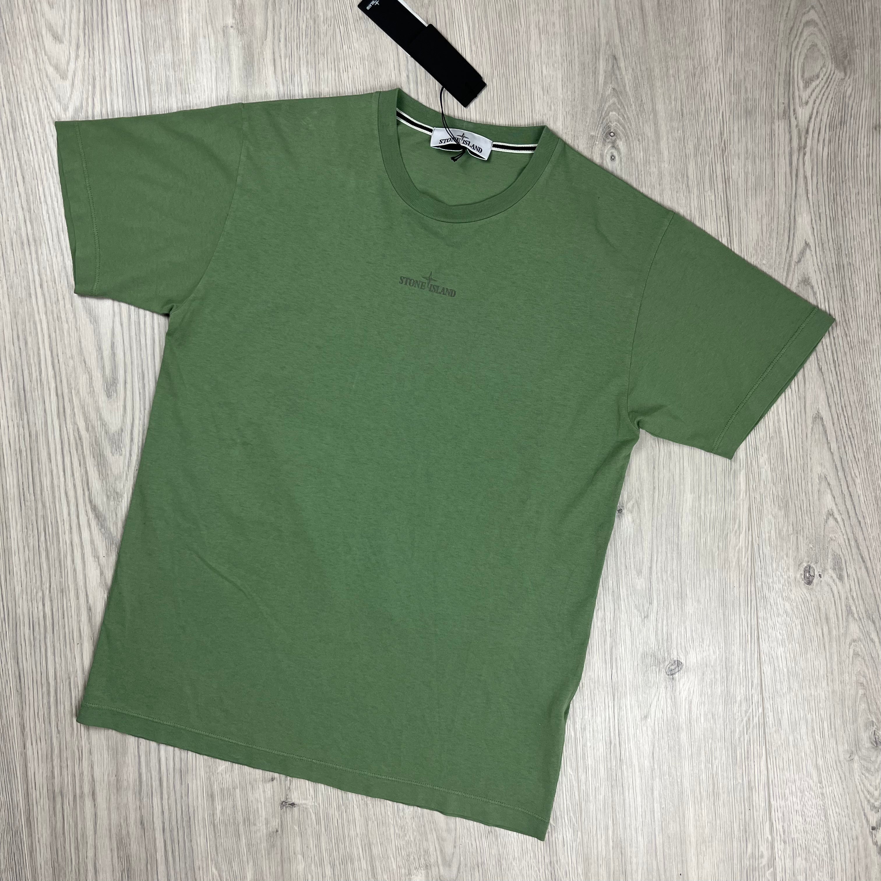 Stone Island Printed T-Shirt - Sage Green Ironleague