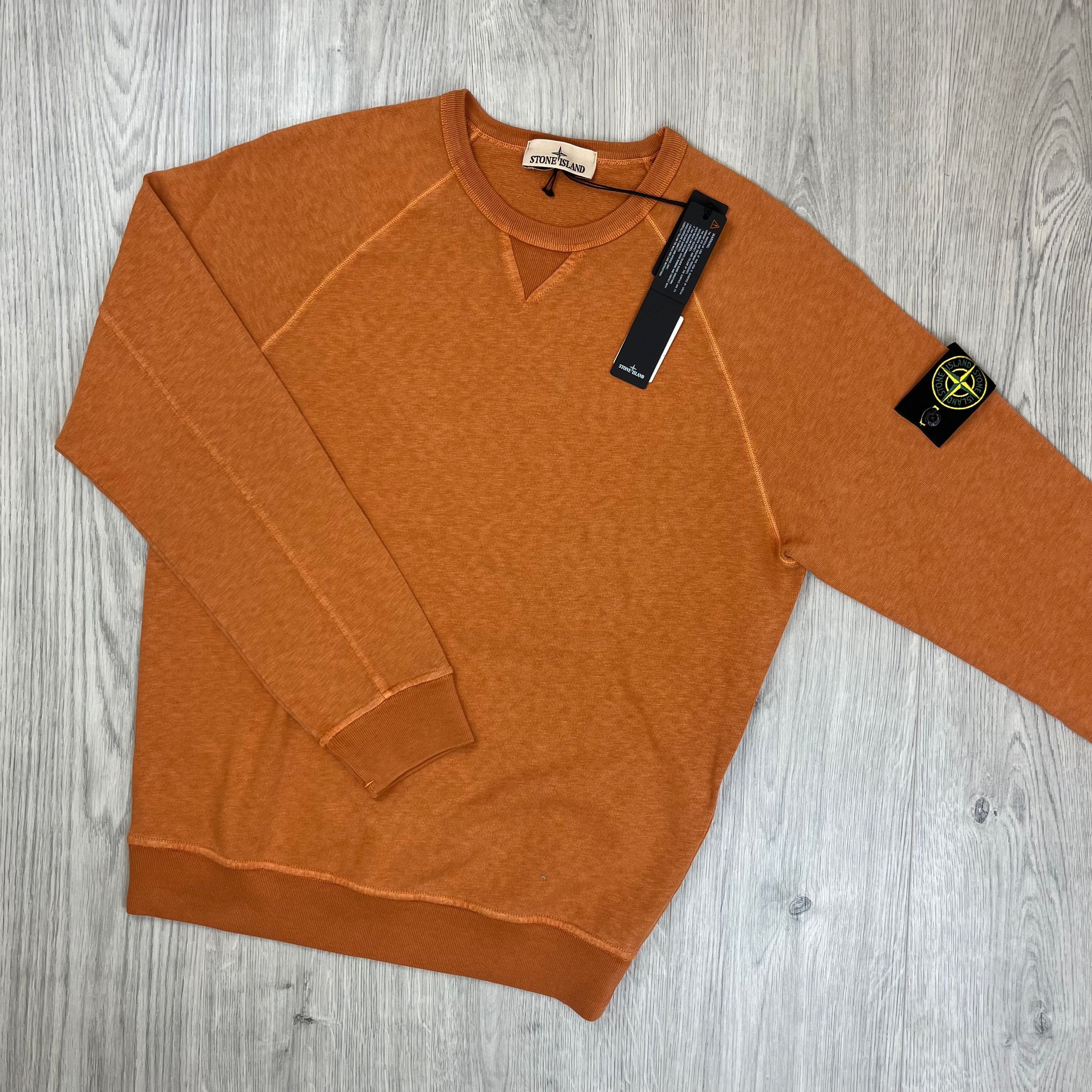 Stone Island Dyed Sweatshirt - Sienna Ironleague