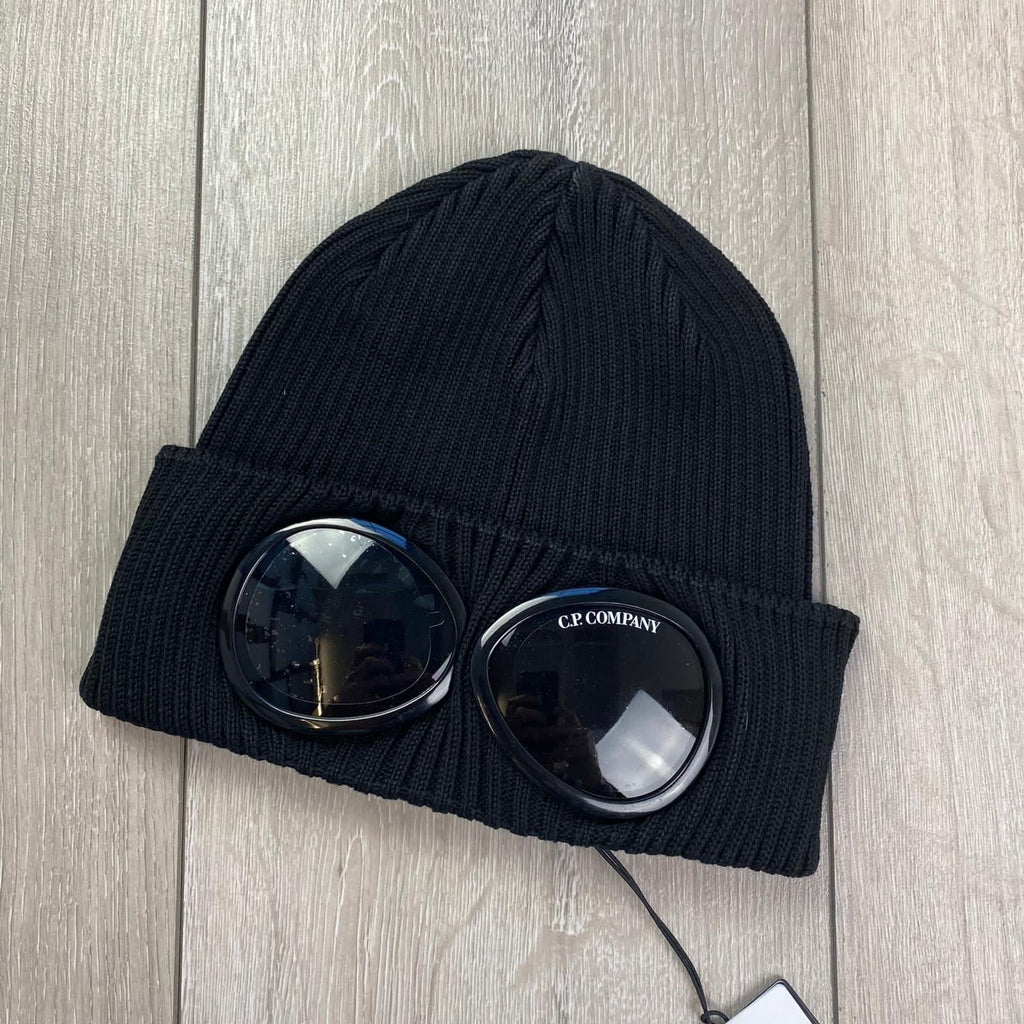 CP Company Goggle Beanie - Black Ironleague