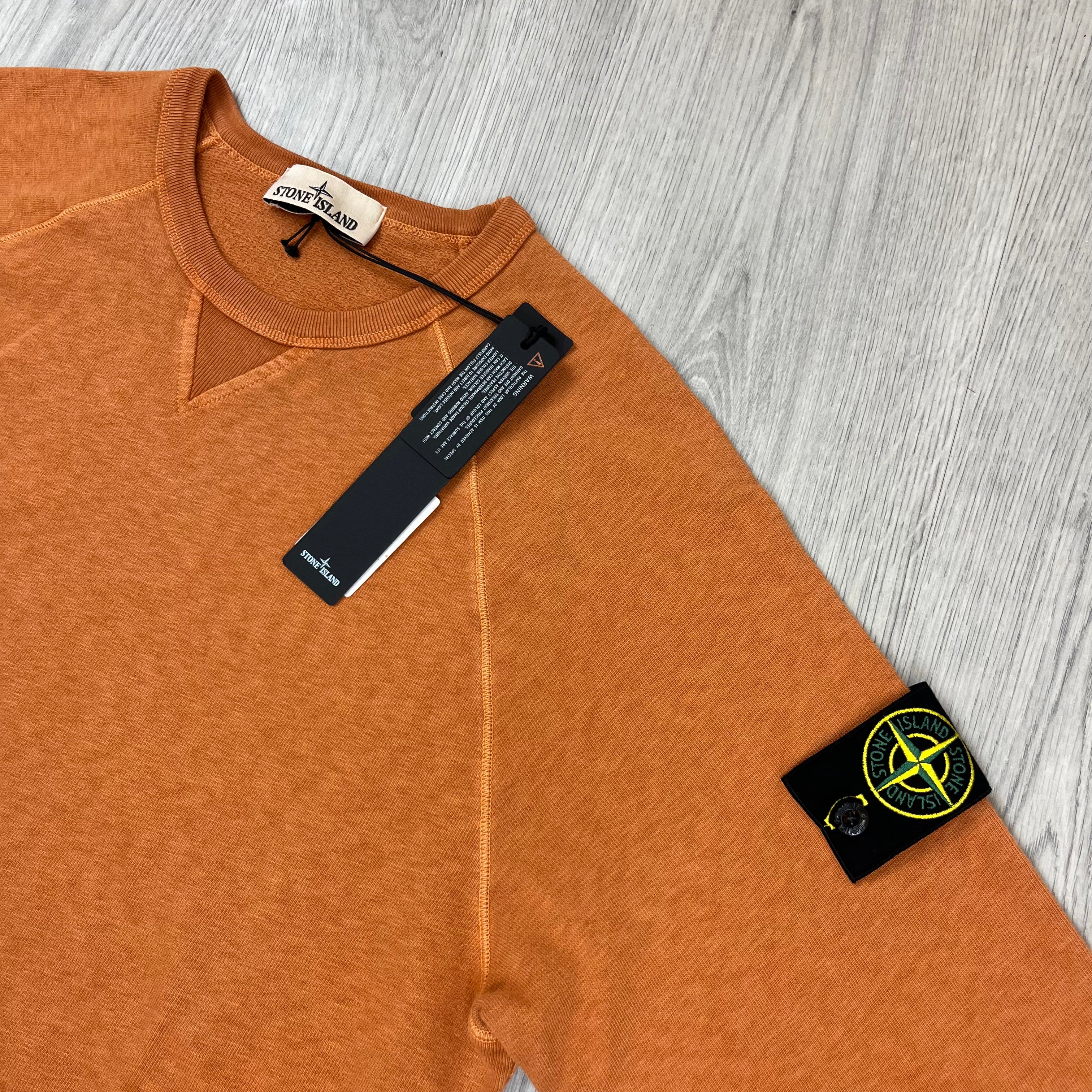 Stone Island Dyed Sweatshirt - Sienna Ironleague