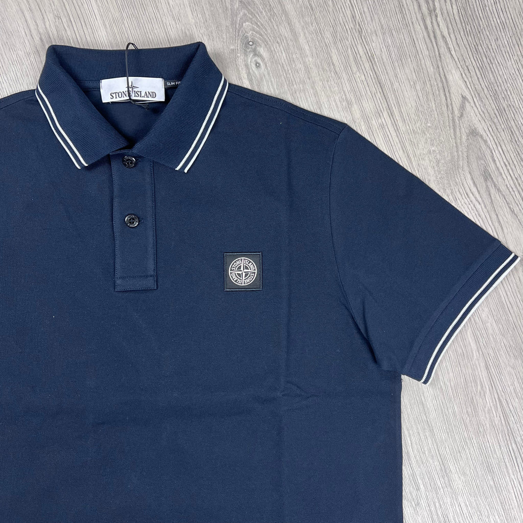Stone Island Patch Polo Shirt - Navy Ironleague
