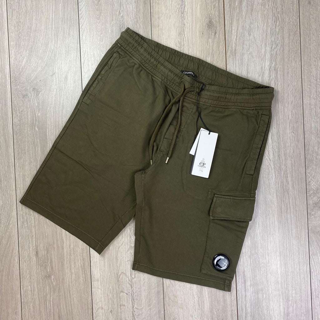 CP Company Jersey Shorts - Green Ironleague