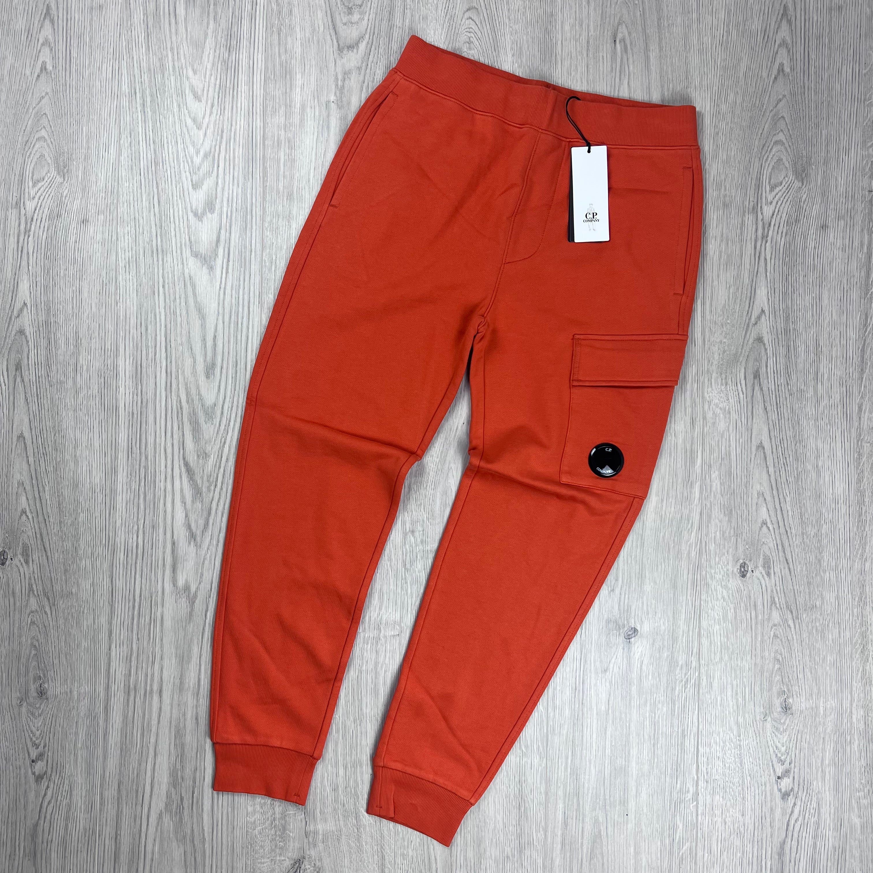CP Company Raised Fleece Sweatpants - Pumpkin Ironleague