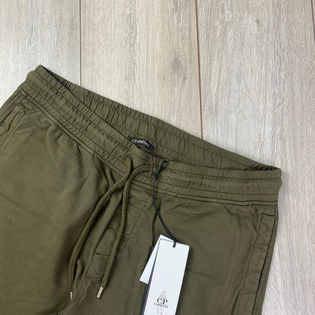 CP Company Jersey Shorts - Green Ironleague