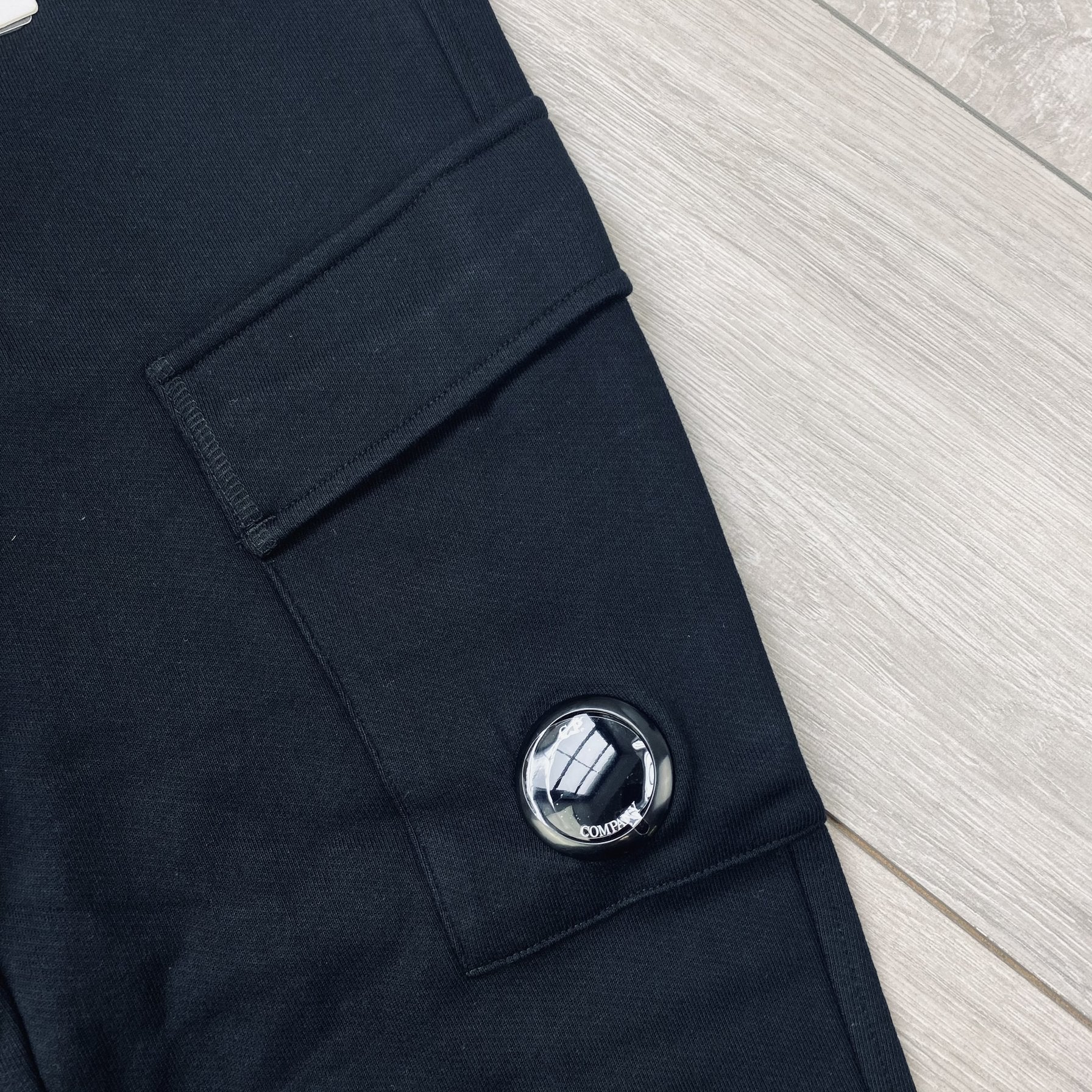 CP Company Raised Fleece Sweatpants - Black Ironleague