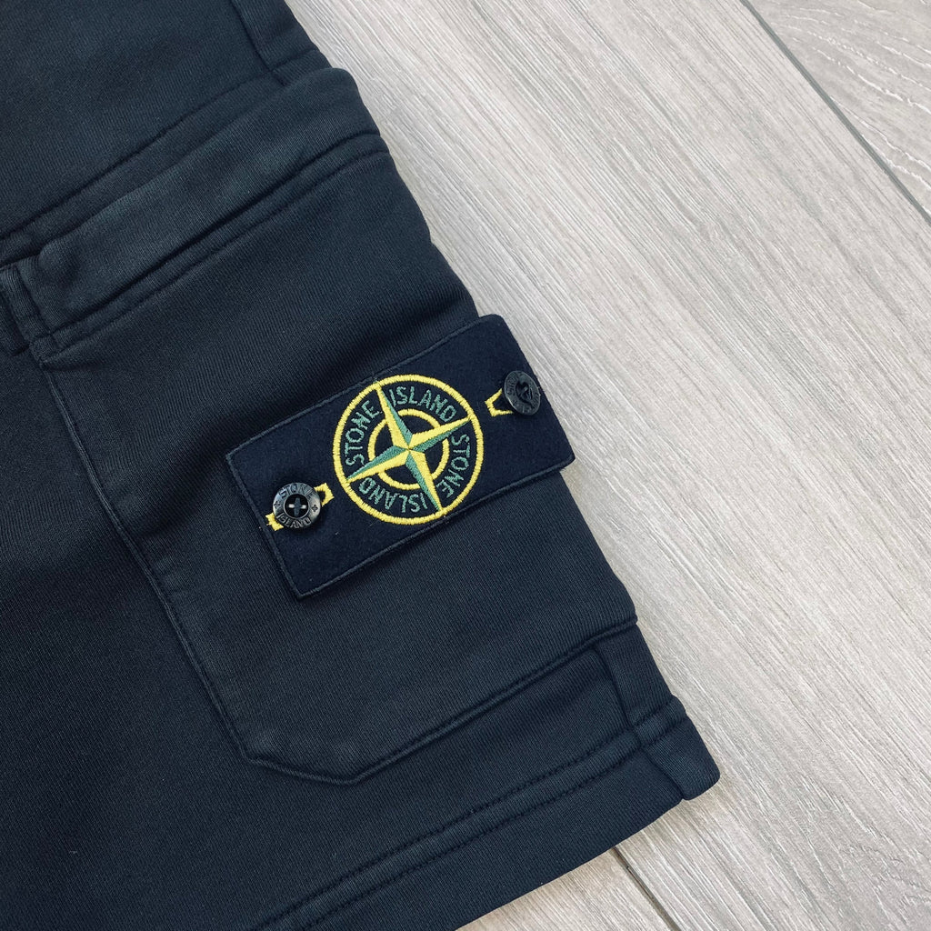 Stone Island Jersey Shorts - Black Ironleague