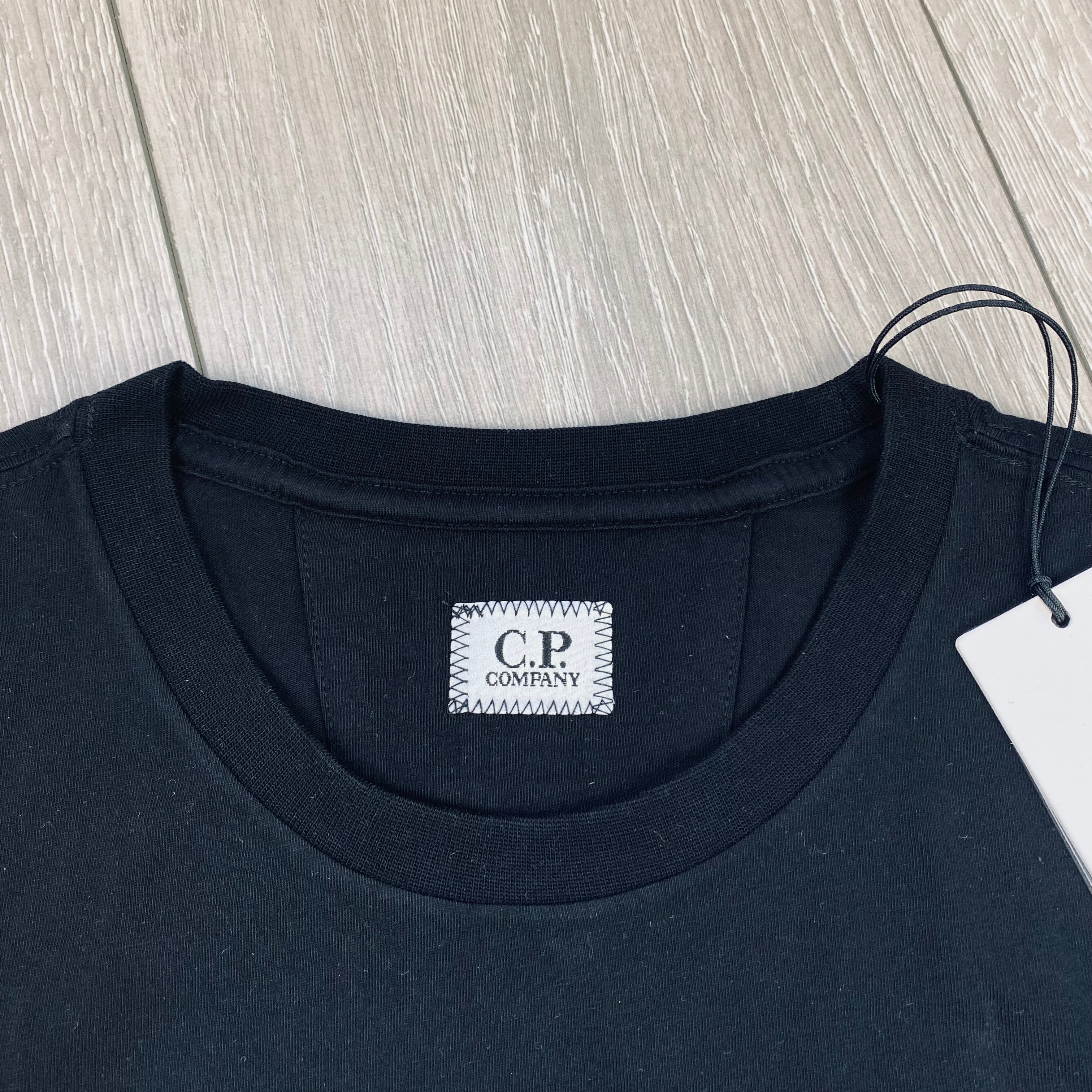 CP Company Stamp T-Shirt - Black Ironleague