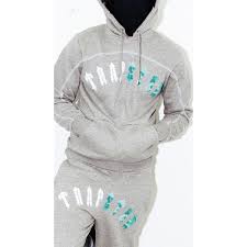 Trapstar Irongate Chenille Arch Tracksuit - Grey/Blue Ironleague
