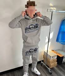 Trapstar Shooters Technical Tracksuit - Grey/Blue Ironleague