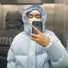 Trapstar Decoded 2.0 Puffer Jacket - Light Blue Ironleague
