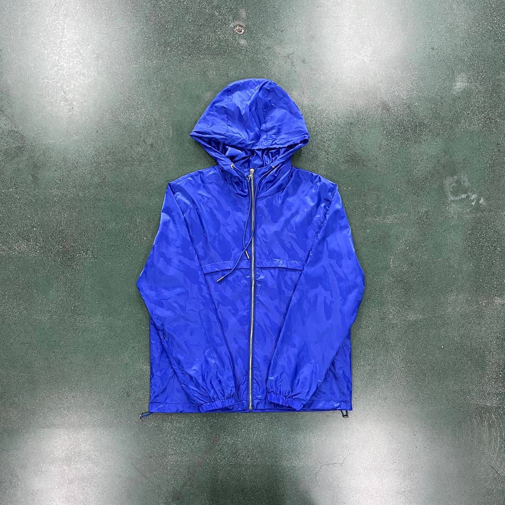 Trapstar Irongate T Jacquard Windbreaker - Black/Blue Ironleague