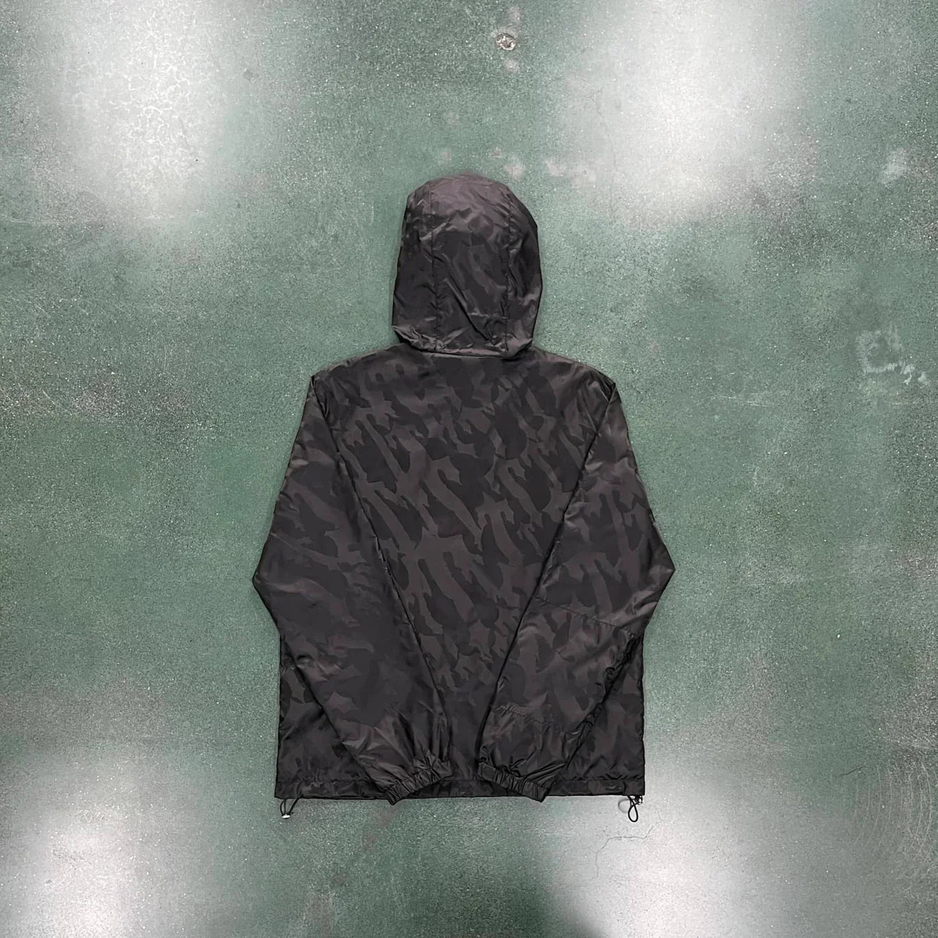 Trapstar Irongate T Jacquard Windbreaker - Black/Blue Ironleague