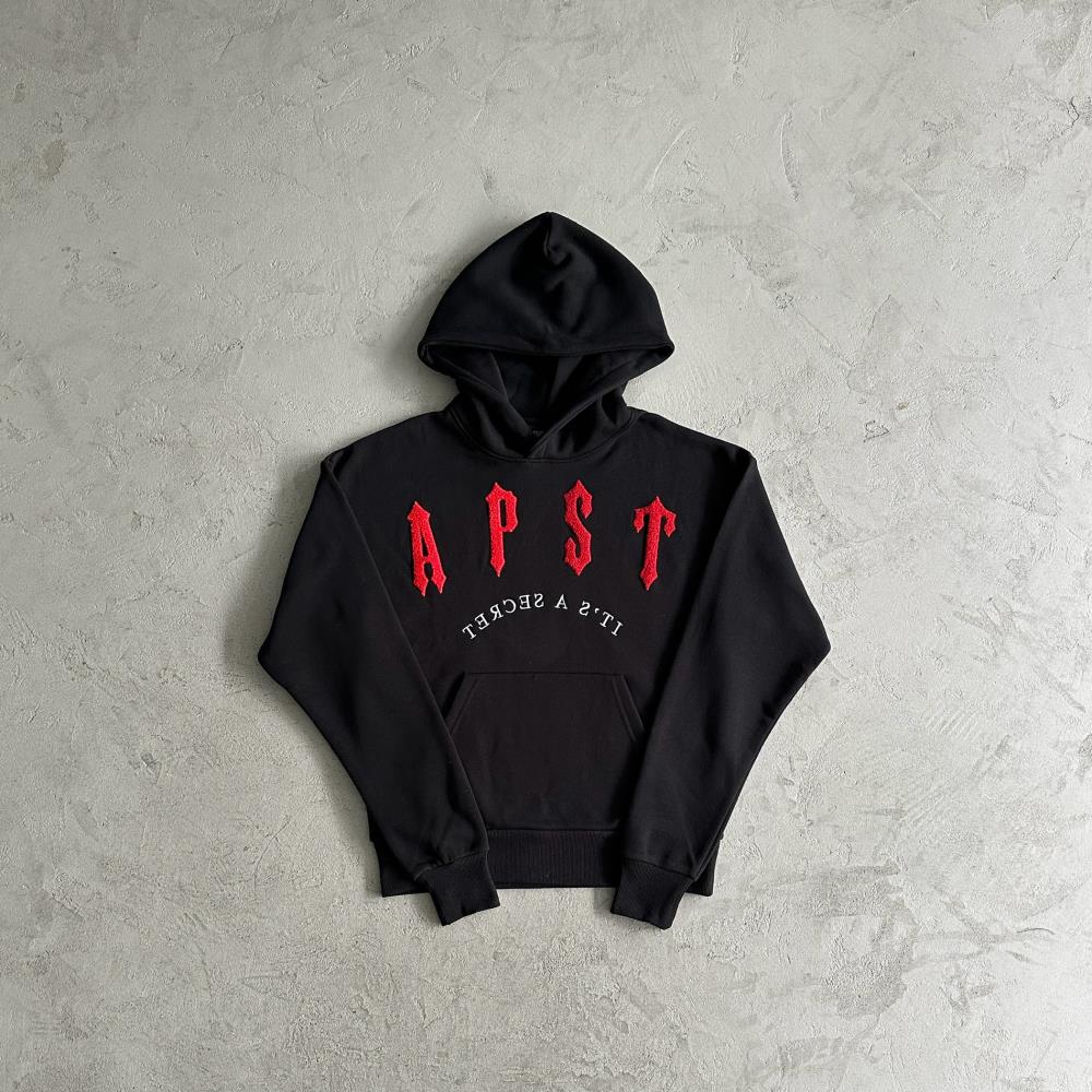 Trapstar Irongate Arch Chenille - Black/Red Ironleague