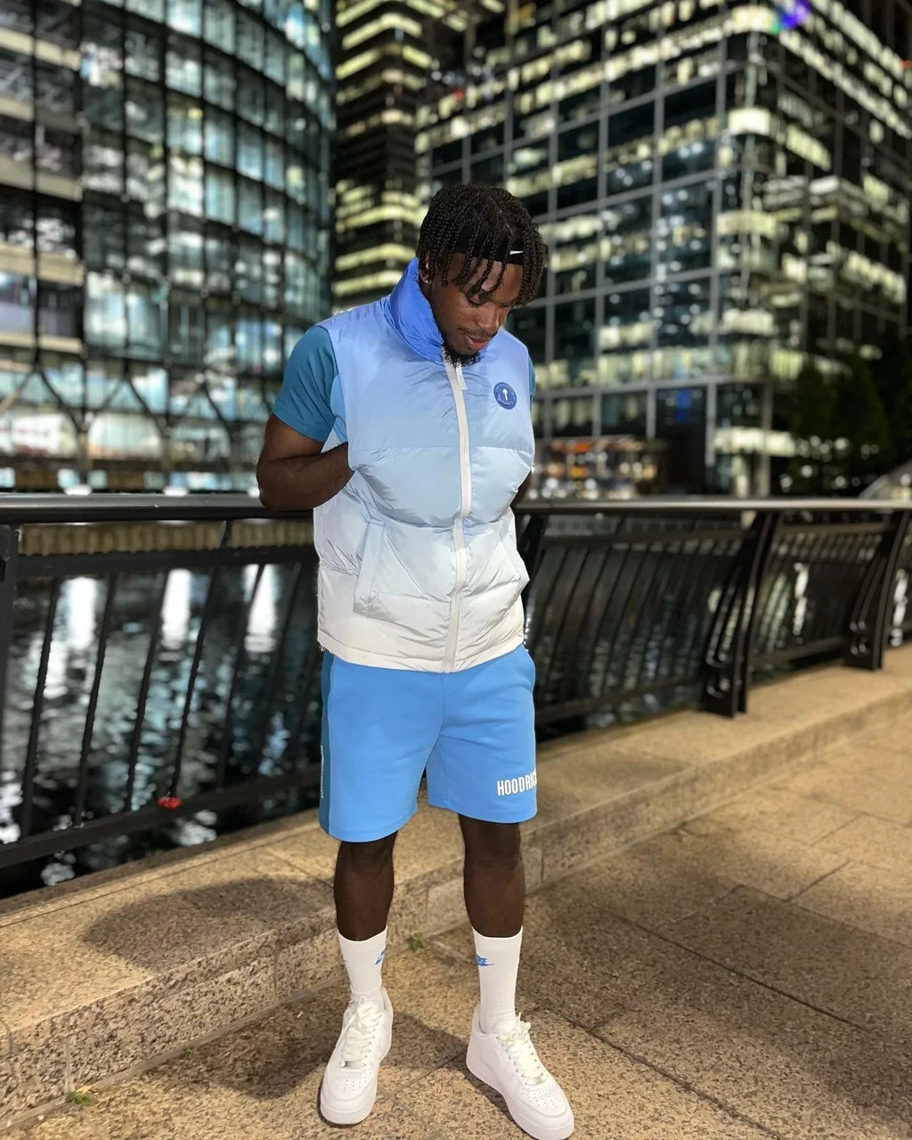 Trapstar Irongate Badge Gilet - Ice Blue Ironleague