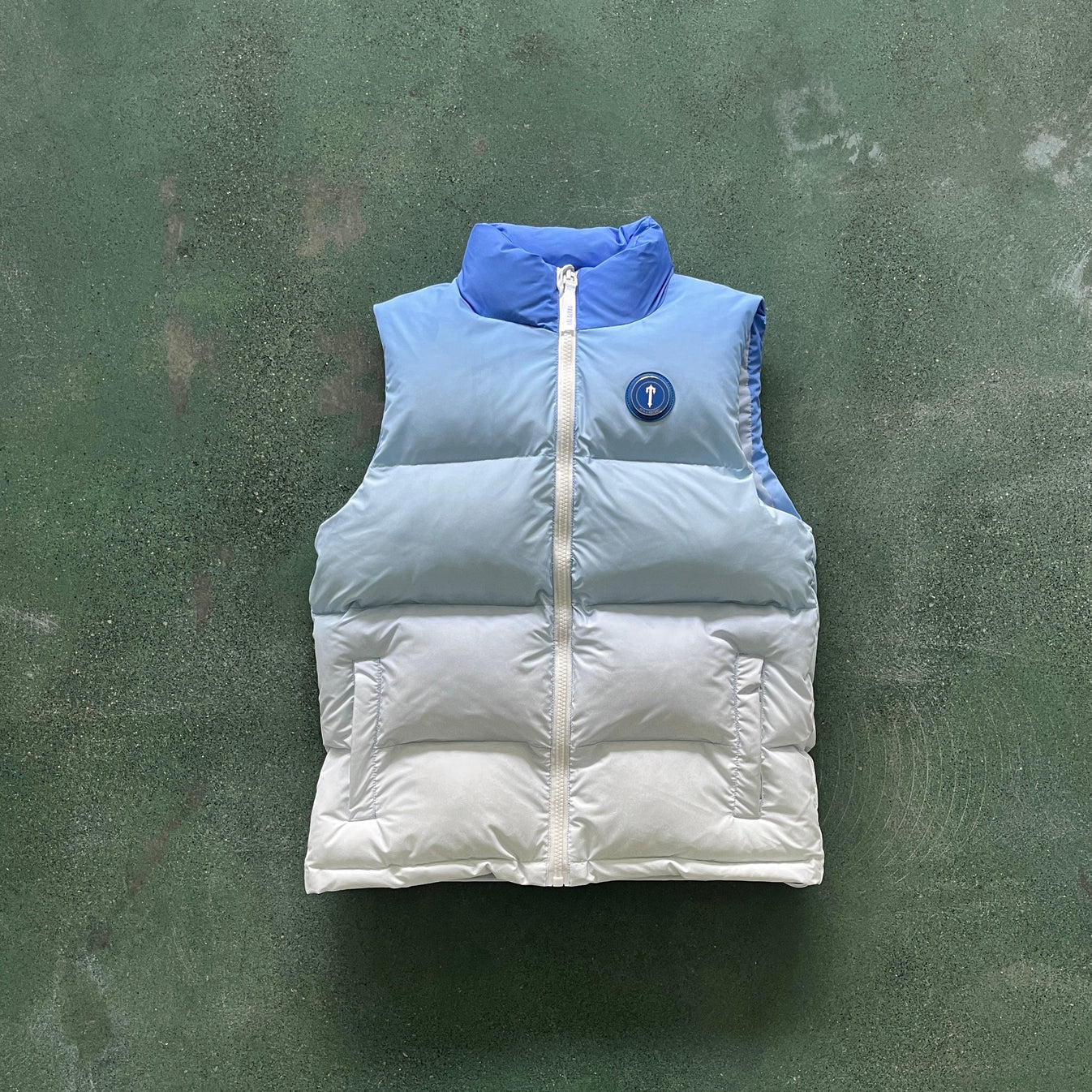 Trapstar Irongate Badge Gilet - Ice Blue Ironleague