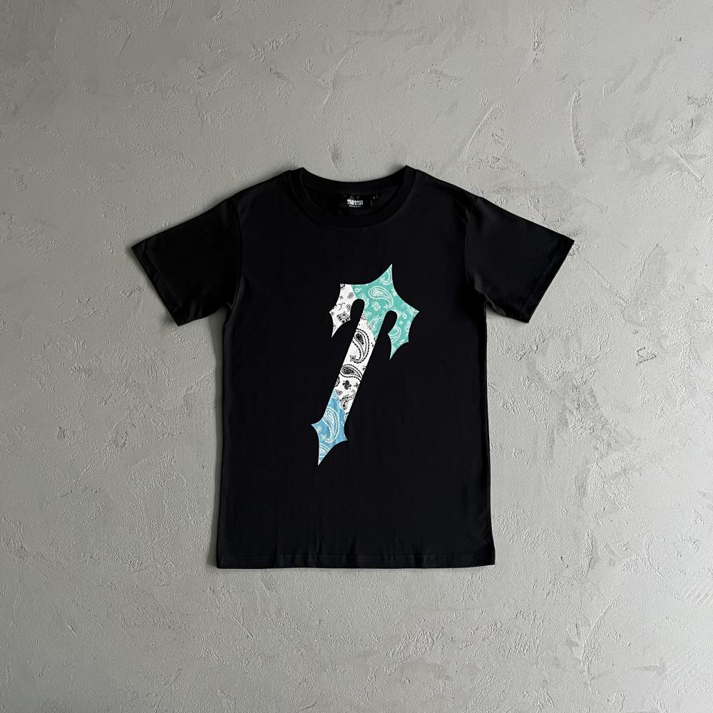 Trapstar Irongate Palsley T-Shirt - Black Ironleague