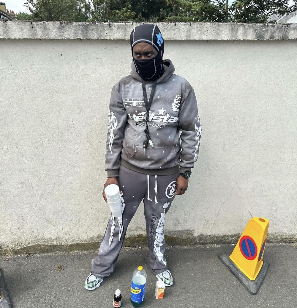 Trapstar Irongate T  Balaclava - Black/Blue Ironleague