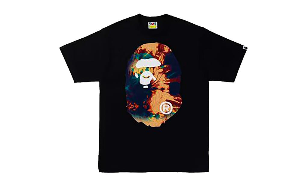 BAPE Tie Dye By Bathing Ape Tee Black / Navy 1I30 110 035 BLACK NAVY