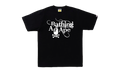 BAPE Ape Crossbone Stencil Tee Black 4I20110005 BLACK