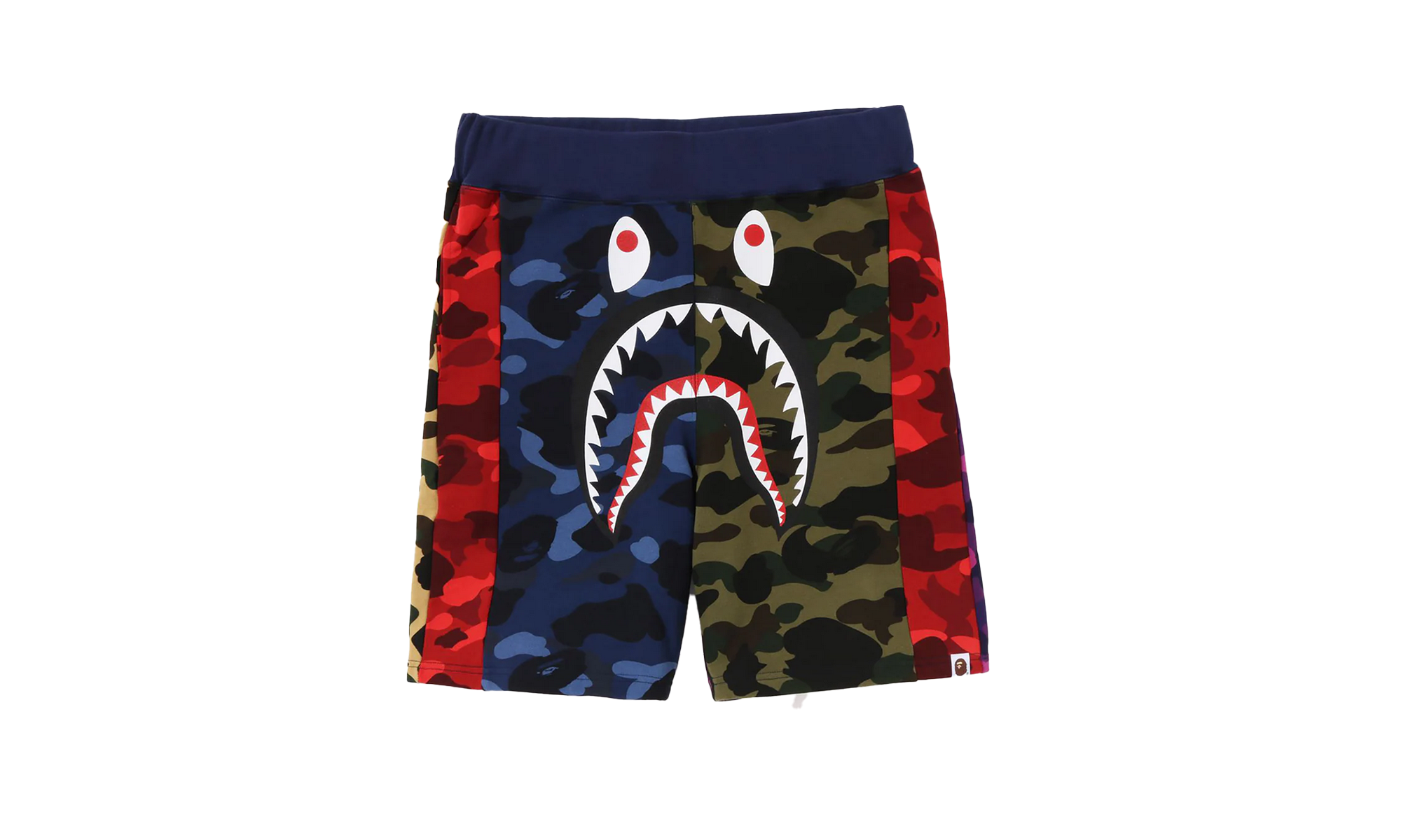 BAPE Mix Camo Crazy Sweat Shorts Multi-Color MULTI 001SPJ301015MMUL