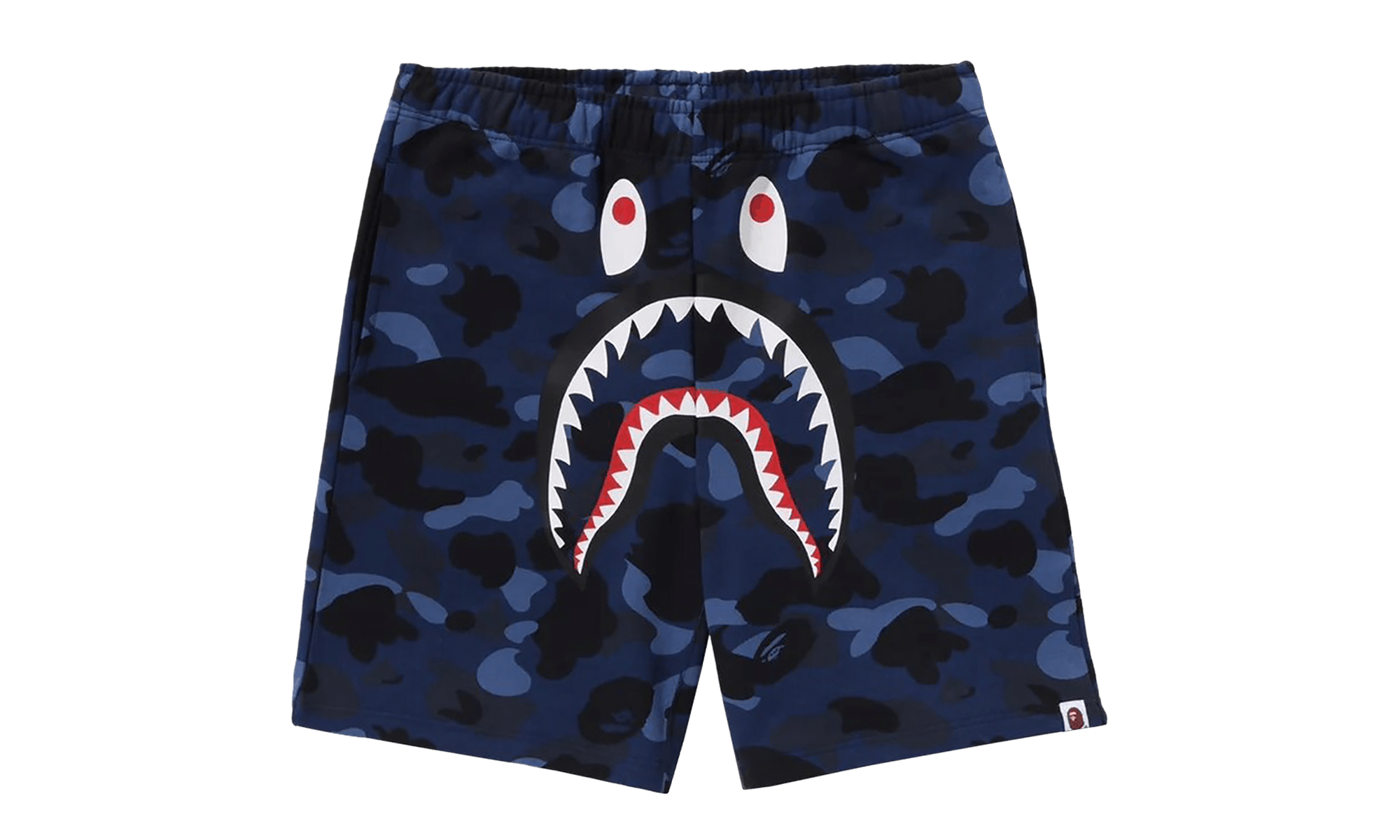 BAPE ABC Camo Shark Sweatshorts Navy 1K30 153 002 NAVY