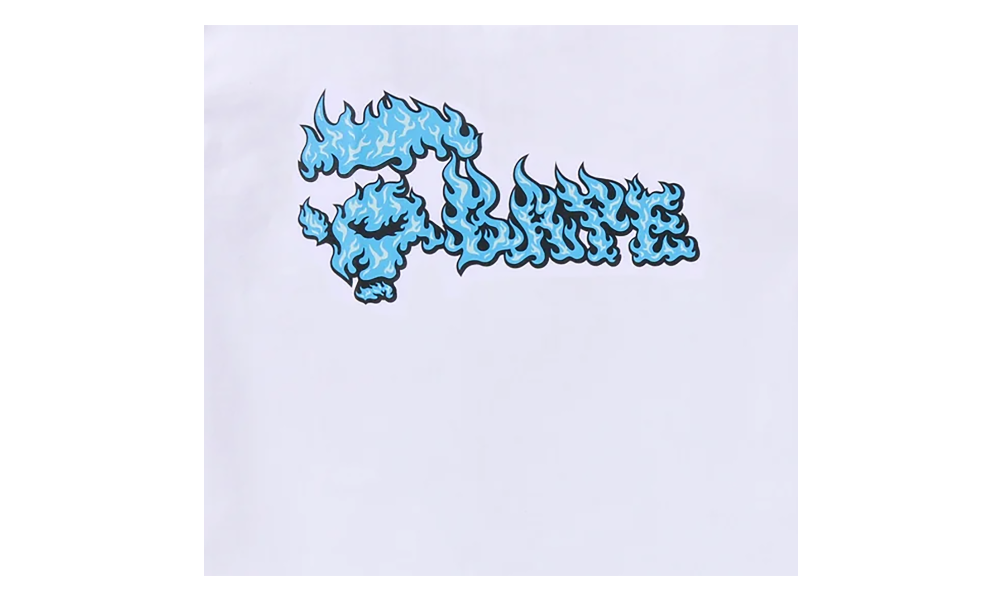 BAPE Flame Ape Face Tee White / Blue 1K20 110 034 WHITE BLUE